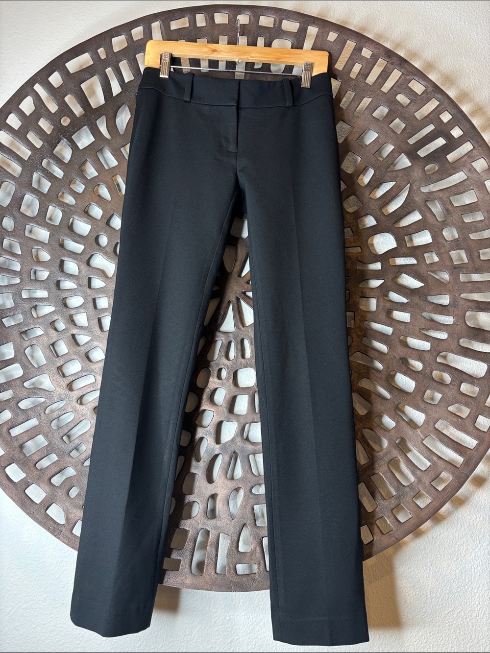 🖤 Ann Taylor Black Straight Leg Dress Pants Women’s 2 Stretch Work Pants 🖤
